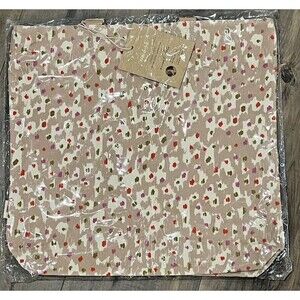 Minted Artist Canvas Snap Tote Animal Dots Leather Straps Roomy Wearable Art NWT